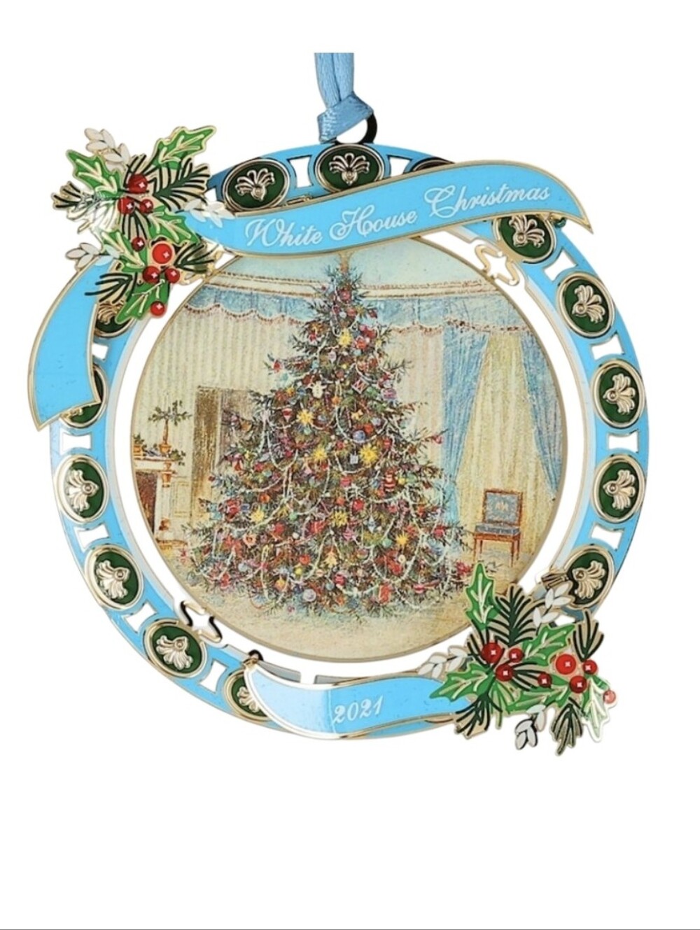 The White House Christmas 2021 Holiday Ornament Lyndon B. Johnson